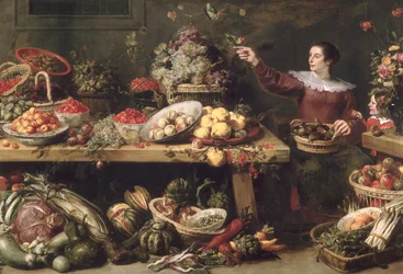 Stillleben mit Obst und Gemüse
